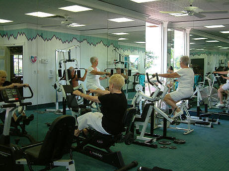 The exercise room at Pinelake Village.